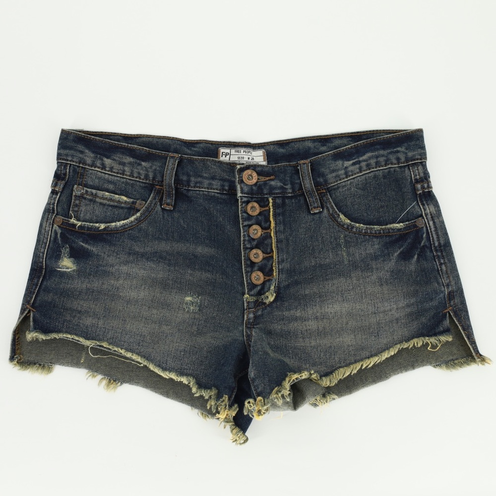 Free People Runaway Jillian Slouch Denim Shorts